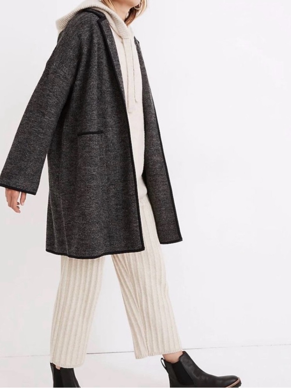 Chic Charcoal Coatigan Madewell